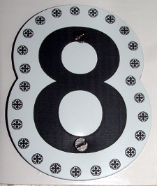 medium size picture of engraved door number sign
